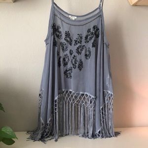 Beaded Fringe Tank